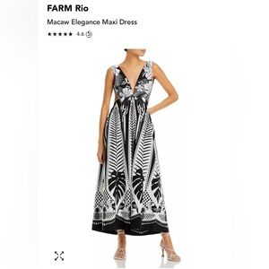 Farm Rio Macaw Elegance Dress Sz.Medium